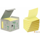 Ekologiczne karteczki samoprzylepne R330-1B Post-it_ Z-Notes z certyfikatem PEFC Recycled, óte, 76x76mm, 6 bloczków po 100 kar