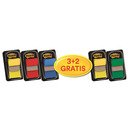 Zakadki indeksujce Post-it® (680-P5), zestaw promocyjny, 25,4x43,2mm, 3x50 + 2x50 GRATIS, mix kolorów