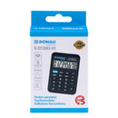 Kalkulator kieszonkowy DONAU TECH, 8-cyfr. wywietlacz, wym. 89x59x11 mm, czarny