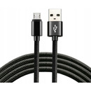 Kabel USB -> microUSB EVERACTIVE 1m 2,4A pleciony czarny (CBB-1MB)