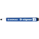 Marker do tablic DONAU D-Signer B, okrgy, 2-4mm (linia), czarny