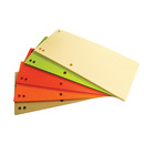 Przekadki OFFICE PRODUCTS, karton, 1/3 A4, 235x105mm, 100szt., mix kolorw