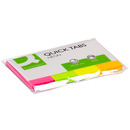 Zakadki indeksujce Q-CONNECT, papier, 20x50mm, 4x50 kart., mix kolorw