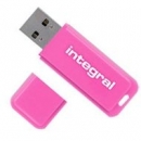 Integral pami USB Neon 32GB USB 2.0 pink