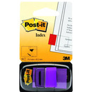 Zakadki indeksujce POST-IT (680-8), PP, 25x43mm, 50 kart., purpurowe