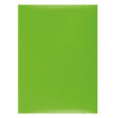 Teczka z gumk OFFICE PRODUCTS, karton/lakier, A4, 350gsm, 3-skrz., zielona